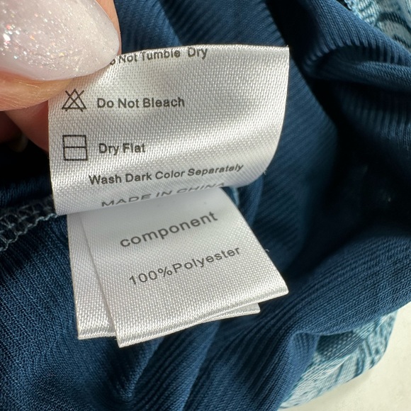 Timeson Women's Long Sleeve Scoop Neck Pleated Front Fitted Blouse Tops LARGE - Picture 10 of 11